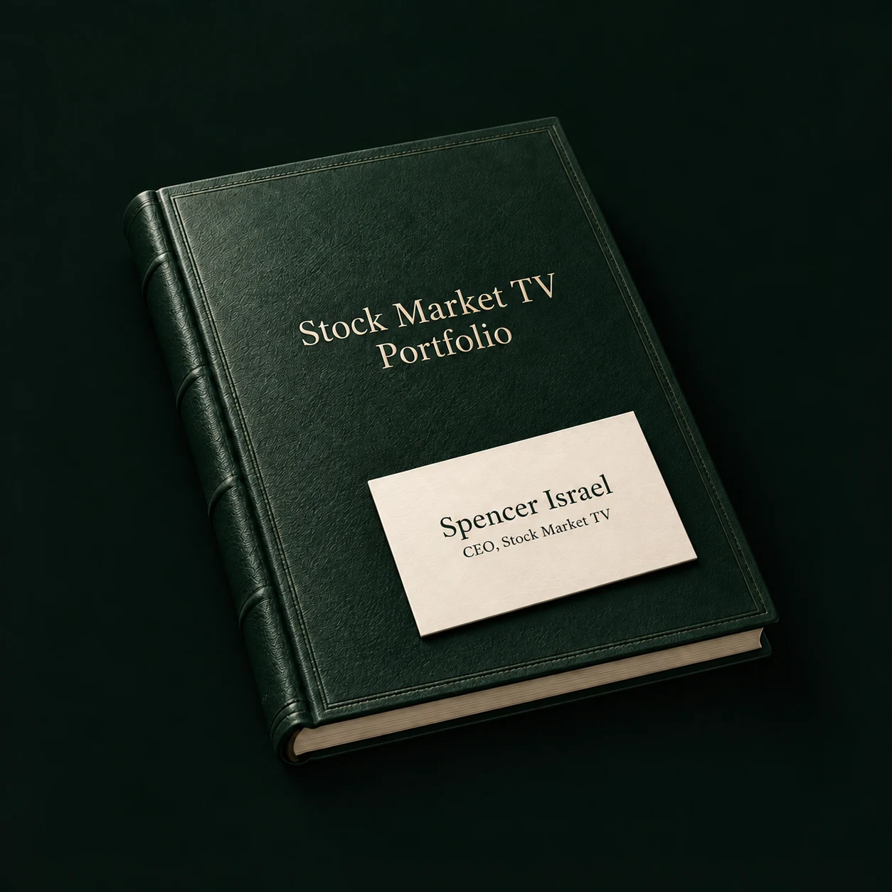Conceptual Stock Market TV Portfolio folio illustration