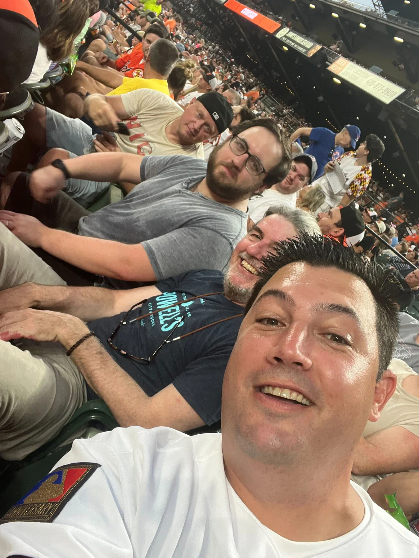 A group at a baseball game